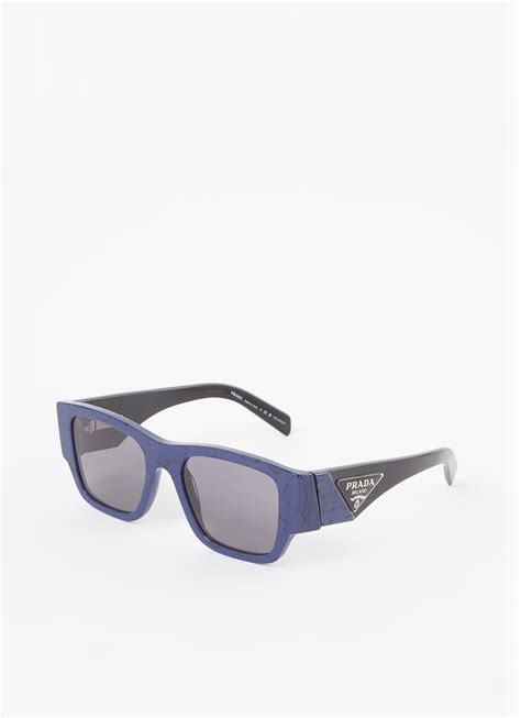 prada zonnebril blauw|Men's Sunglasses .